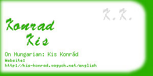 konrad kis business card